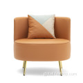 China Italian Light Luxury Living Office Leather Lounge Sofa Manufactory